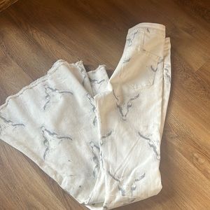 BullSkull flare jeans